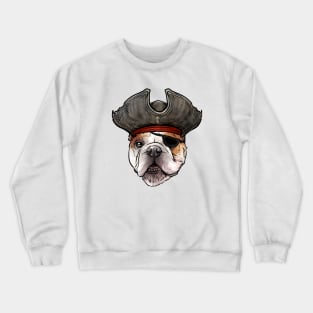 Bulldog Pirate Crewneck Sweatshirt